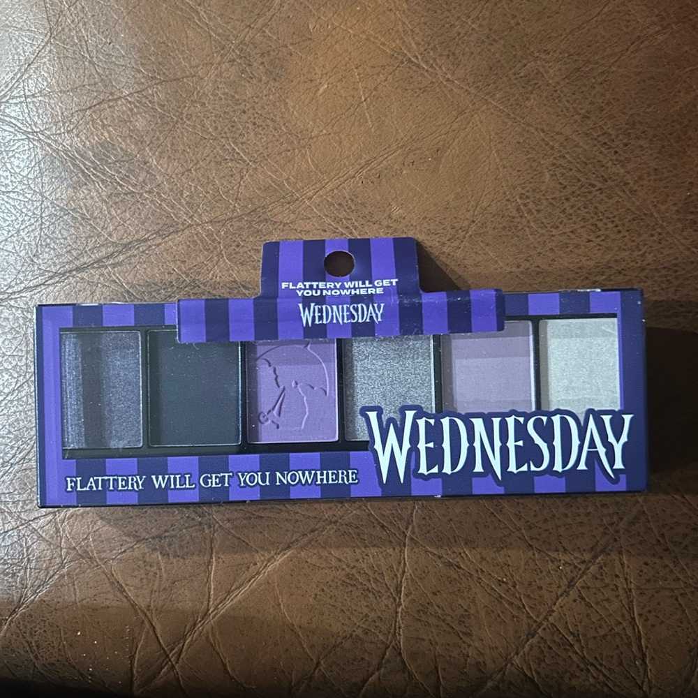 New sold out Hard candy Wednesday Addams Eyeshadow Palette Purple Gray Shades